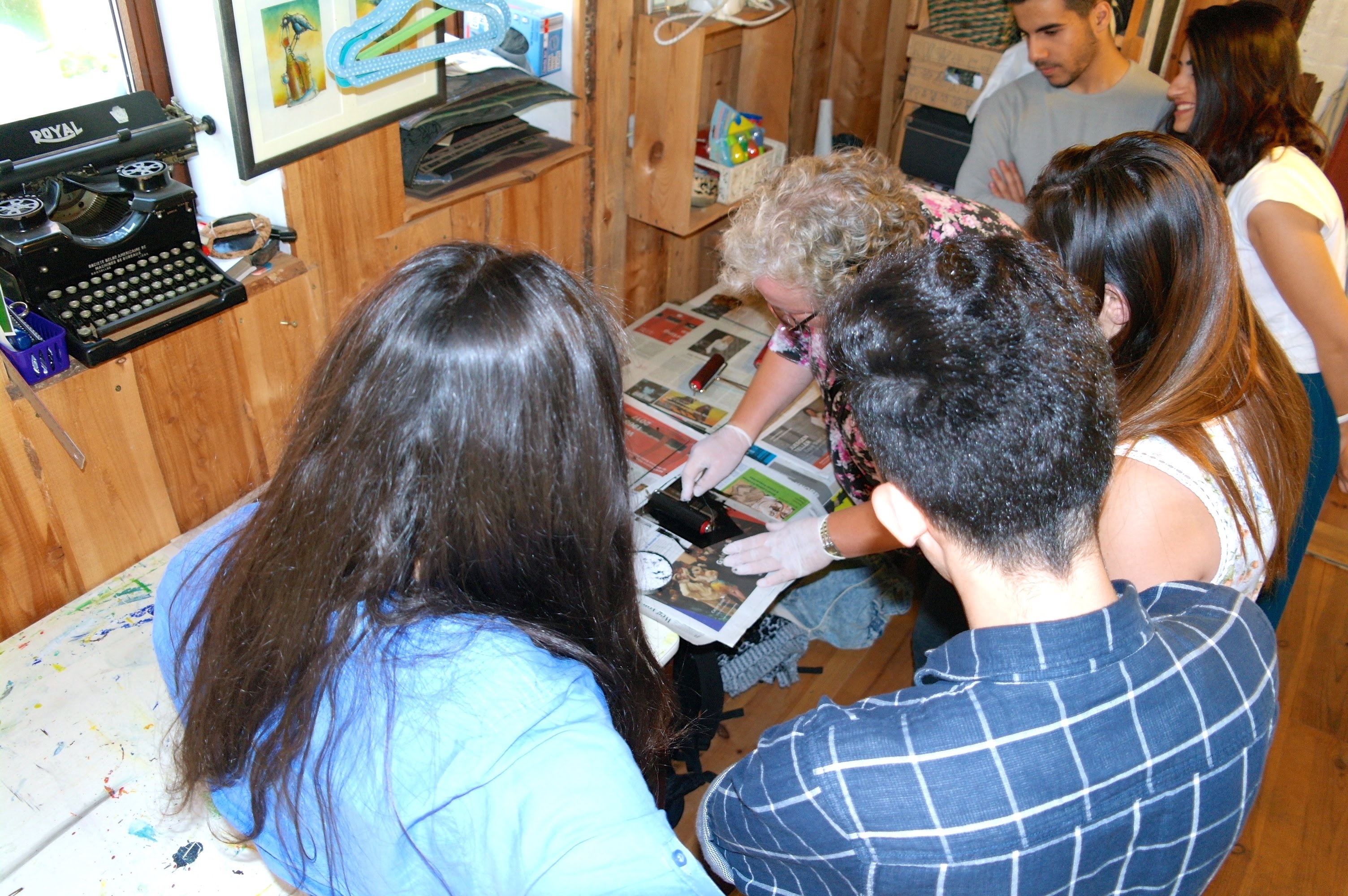 Druckworkshop in Galerie Brücke