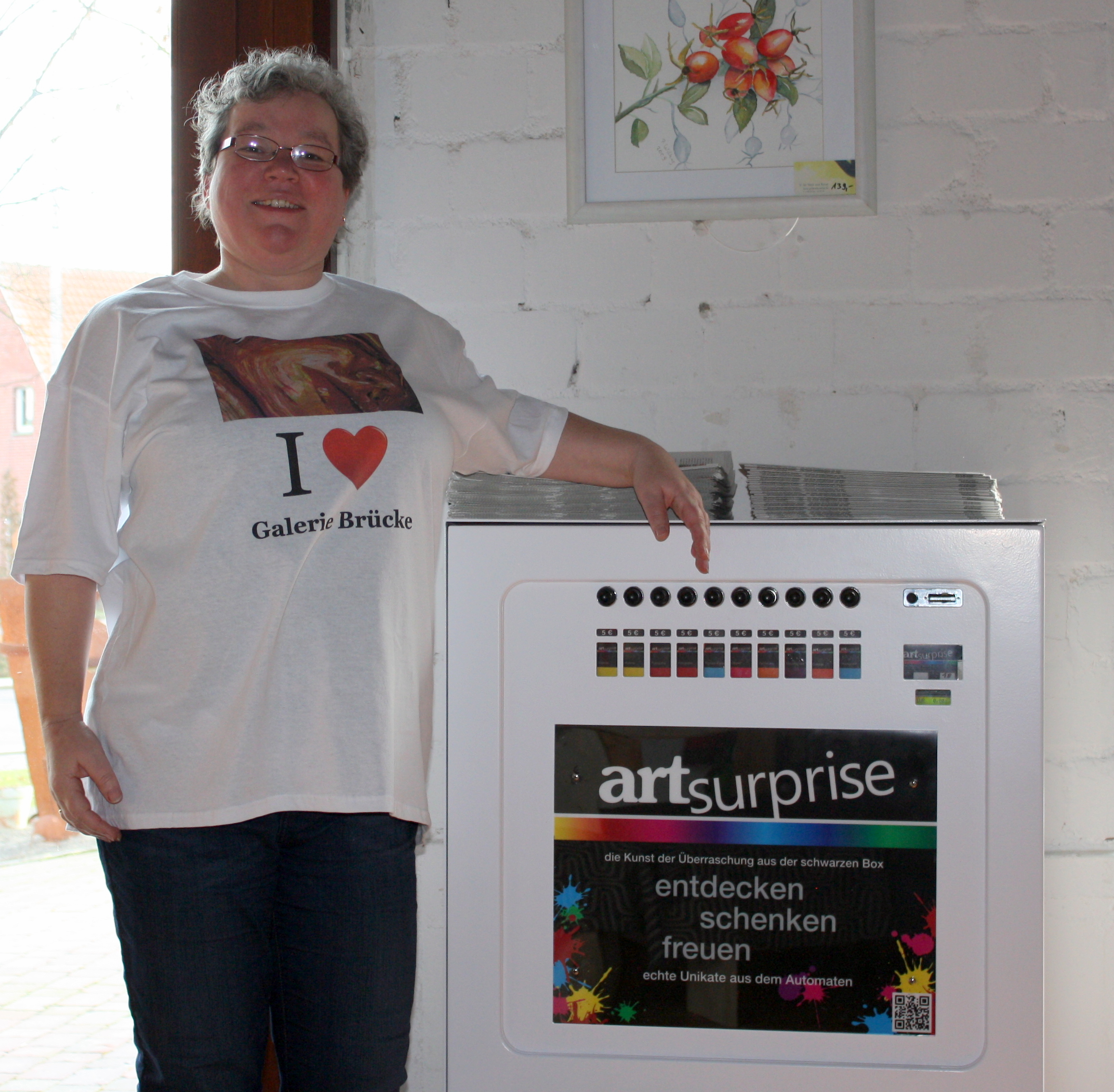 Kunstautomat in Galerie Brücke